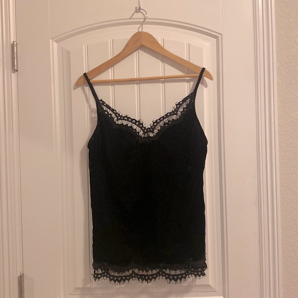 NWT Max Studio Velvet Lace Cami